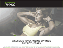 Tablet Screenshot of cspringsphysio.com.au